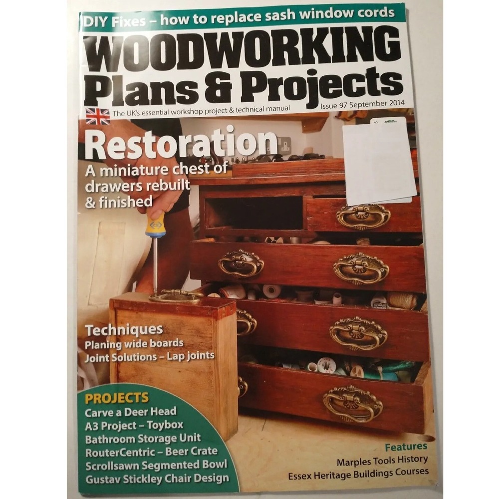 Woodworking Plans & Projects Magazine Issue 97 September 2014 Restoration Toybox